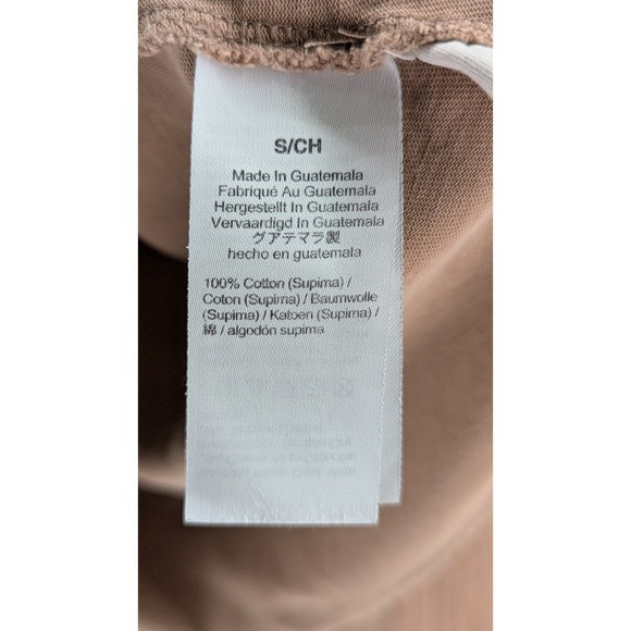 Madewell Womens T Shirt Crew Neck Short Sleeve‎ Cotton Taupe Size S - Picture 3 of 4